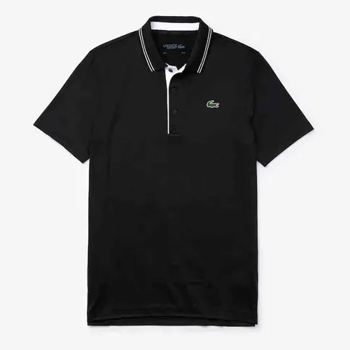 Áo Polo Men's Lacoste Sport Signature Breathable Golf Polo Shirt Marine Màu Đen Size M - Thời trang - Vua Hàng Hiệu
