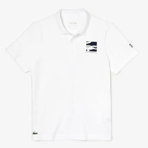 Áo Polo Men's Lacoste SPORT x Novak Djokovic Badge Lightweight Cotton Polo Shirt Màu Trắng Size S - Thời trang - Vua Hàng Hiệu