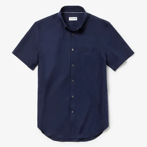 Áo Sơ Mi Cộc Tay Lacoste Men's Regular Fit Mini Piqué Shirt CH9612-423