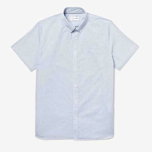 Áo Sơ Mi Cộc Tay Men's Regular Fit Lacoste Shirt CH9984-522 Size M