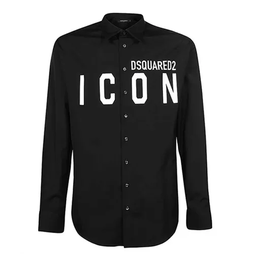 Áo Sơ Mi Dài Tay Dsquared2 Icon Sport Shirt Màu Đen Size 42 - Thời trang - Vua Hàng Hiệu