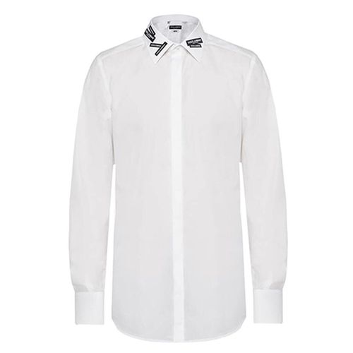 Áo Sơ Mi Dolce & Gabbana Logo-Appliqué Cotton Shirt Size 38