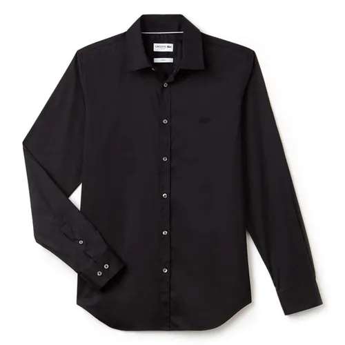 Áo Sơ Mi Lacoste Erkek Slim Fit Siyah Gomlek CH9628-C31 Màu Đen Size 42
