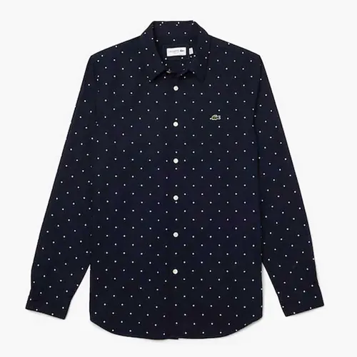 Áo Sơ Mi Lacoste Men’s Slim Fit Polka Dotted Cotton Poplin Shirt CH0949-51-525 Size 41