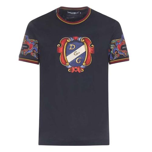 Áo Thun Dolce & Gabbana Short Sleeve T-Shirt Màu Xám Đen