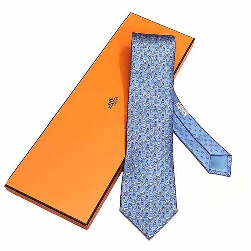 Cà Vạt Hermès Cravate 626169 Màu Xanh Blue