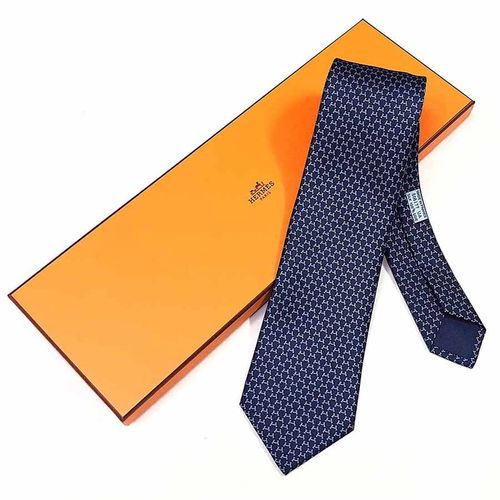 Cà Vạt Hermès Cravate Hilario Matrine Cicel 606177 Màu Marine/Rose