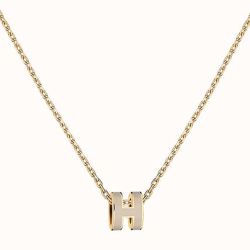 Dây Chuyền Hermès Mini Pop H Necklace Màu Vàng