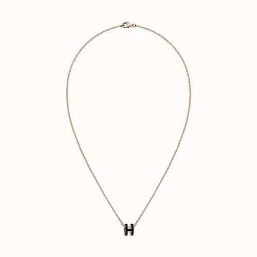 Dây Chuyền Hermès Mini Pop H pendant Màu Vàng Hồng-2
