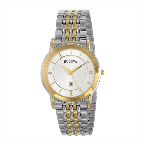 Đồng Hồ Bulova Mens 98H48 Calendar Bracelet Watch Demi (Vàng –Bạc)