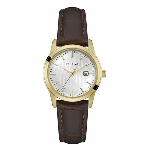 Đồng Hồ Bulova Silver Dial Brown Leather Ladies Watch 97M114 - Đồng hồ - Vua Hàng Hiệu