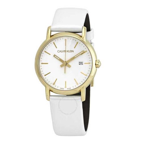 Đồng Hồ Calvin Klein Established Quartz Silver Dial Watch K9H235L6