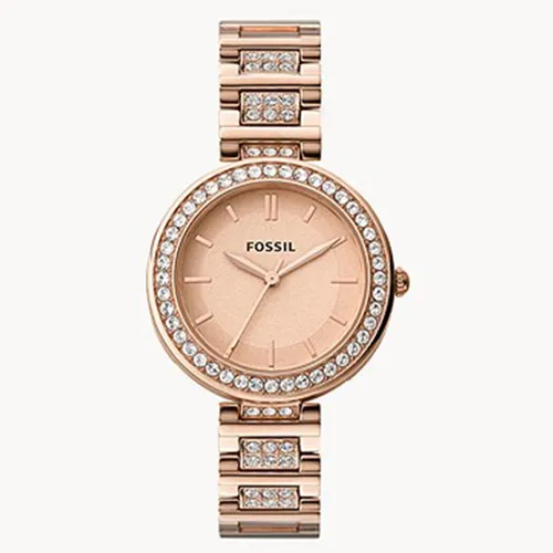 Đồng Hồ Fossil Karli Three-Hand Rose Gold-Tone BQ3181 Màu Vàng Hồng - Đồng hồ - Vua Hàng Hiệu