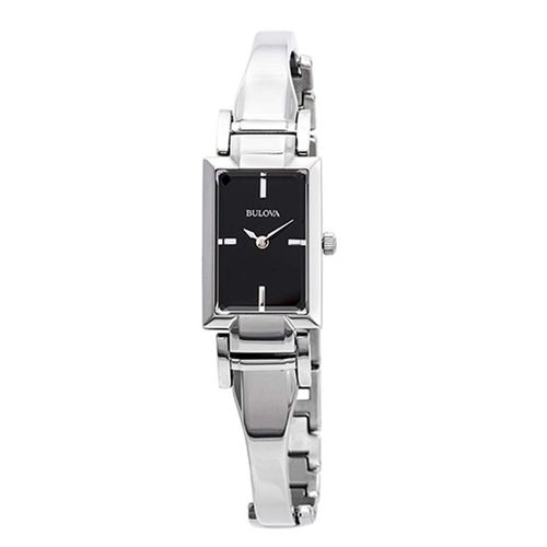 Đồng Hồ Nữ Bulova 96l138 Classic Black Dial Silver-Tone Stainless Steel Watch Màu Bạc Mặt Đen