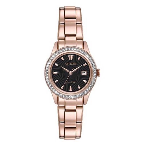 Đồng Hồ Nữ Citizen Silhouette Rose Gold-Tone Stainless Steel Bracelet Ladies Watch FE1123-51E