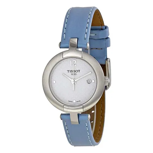 Đồng Hồ Tissot Pinky White Dial Blue Leather Ladies Watch T084.210.16.017.02