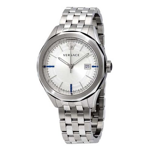 Đồng Hồ Versace Glaze Quartz Silver Dial Men's Watch VERA00518