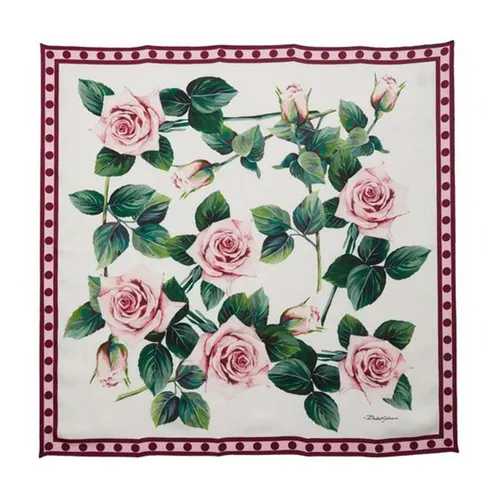Khăn Quàng Cổ Nữ Dolce & Gabbana D&G Rose Print Scarf Dolce U0026 Gabbana Phối Màu