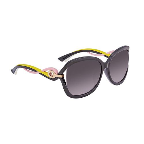 Kính Mát Dior Twisting Grey Square Ladies Sunglasses DIORTWISTINGF JXG/EU 60
