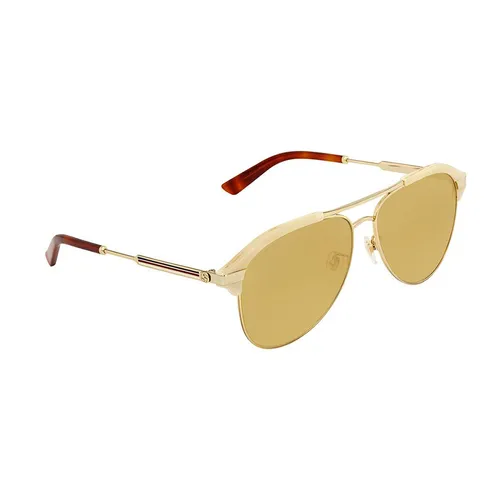 Kính Mát Gucci Brown Aviator Sunglasses