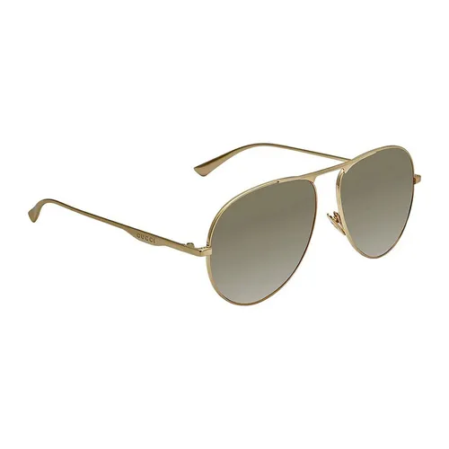 Kính Mát Gucci Brown Gradient Aviator Men's Sunglasses GG0334S 001 60