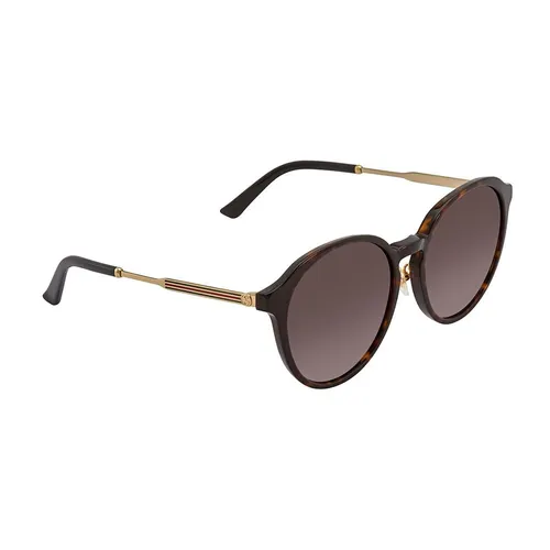 Kính Mát Gucci Brown Gradient Oval Ladies Sunglasses GG0205SK-003 57