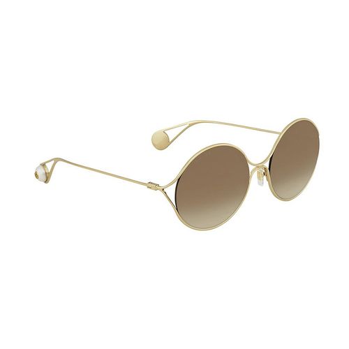 Kính Mát Gucci Brown Gradient Round Sunglasses GG0253S-002 58