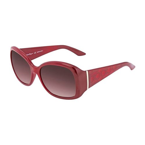 Kính Mát Salvatore Ferragamo Red Rectangular Ladies Sunglasses