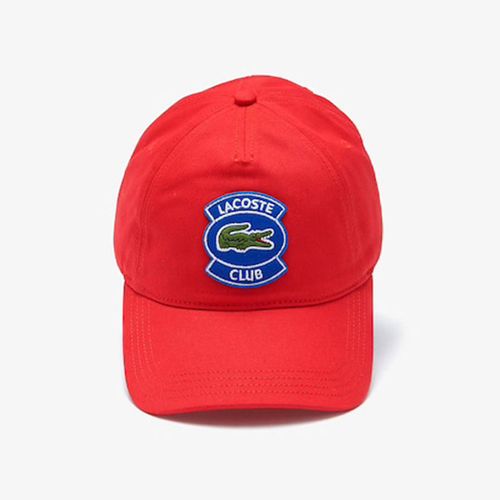 Mũ Lacoste Men’s Badge Cotton Cap Màu Đỏ RK9379-51-F8M-2