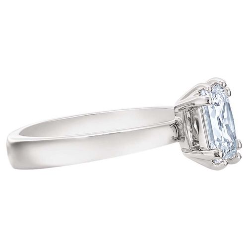 Nhẫn Swarovski Attract Ring, Square Cut Crystal, White, Rhodium Plated 5402435Màu Bạc Size 52-4