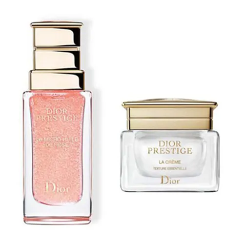Set Dior Prestige Serum Hoa Hồng Mini 5ml + Kem Prestige La Creme Texture Essentielle 5ml