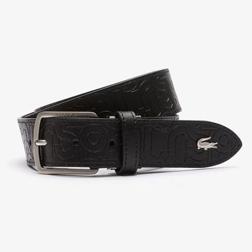 Thắt Lưng Lacoste Men's Embossed Leather Tongue Buckle REF RC4040 H99 Size 100-1