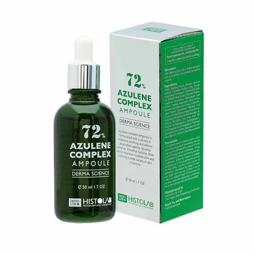 Tinh Chất Hỗ Trợ Giảm Mụn, Điều Tiết Bã Nhờn Histolab 72% Azulene Complex Ampoule Derma Science 50ml