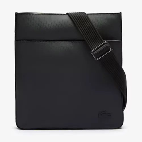 Túi Xách Lacoste Men's Classic Petit Piqué Flat Bag NH2850HC 000 Màu Đen - Túi xách - Vua Hàng Hiệu