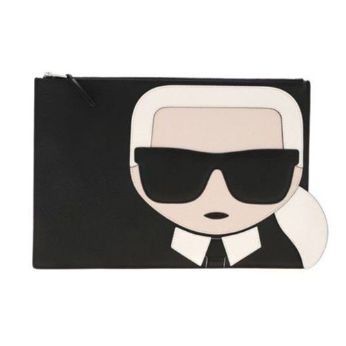 Túi Clutch Karl Lagerfeld K/Ikonic Clutch Bag In Black Size 32 Màu Đen