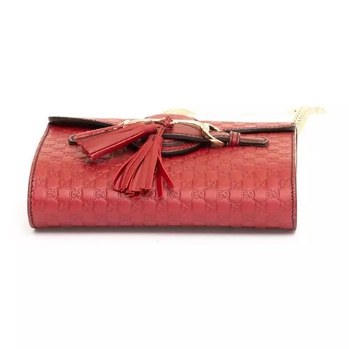 Túi Đeo Chéo Gucci Emily Chain Shoulder Bag Mini Màu Đỏ-1