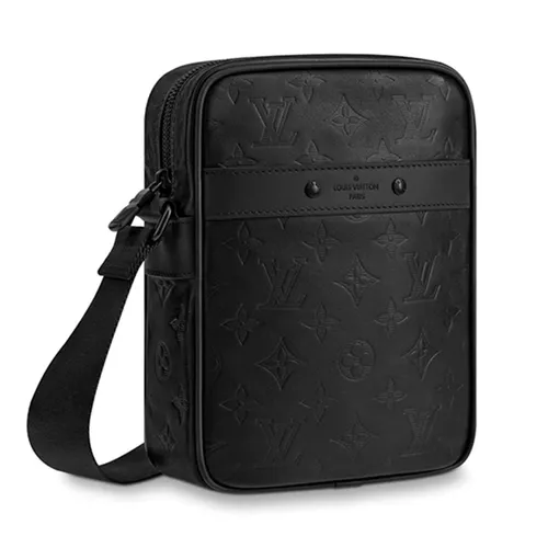 Túi Đeo Chéo Nam Louis Vuitton LV Danube Monogram Shadow Màu Đen - Túi xách - Vua Hàng Hiệu