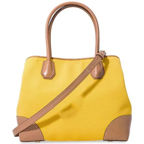 Túi Đeo Chéo Michael Kors MK Mercer Gallery Medium Satchel- Jasmine Yellow Màu Vàng