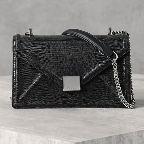 Túi Đeo Vai Pedro Front Flap Shoulder Bag PW2-76610001 Màu Đen