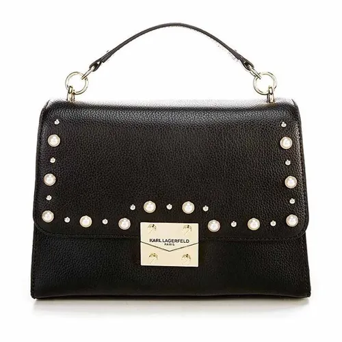 Túi Xách Karl Lagerfeld Paris Corinne Pearl Top Handle Shoulder Màu Đen