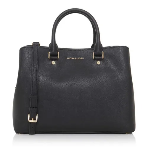 Túi Xách Michael Kors MK Savannah Large Leather Satchel Màu Đen