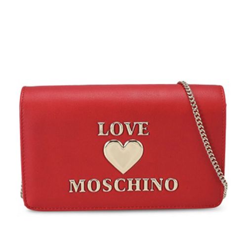Túi Xách Moschino Love Logo Crossbody Bag Màu Đỏ