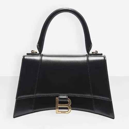 Womens Hourglass Small Handbag Box in Black  Balenciaga US