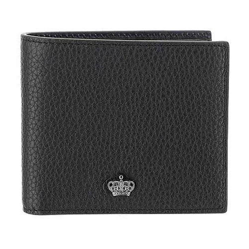Ví Nam Dolce & Gabbana D&G Bi-Fold Crown Wallet Màu Đen