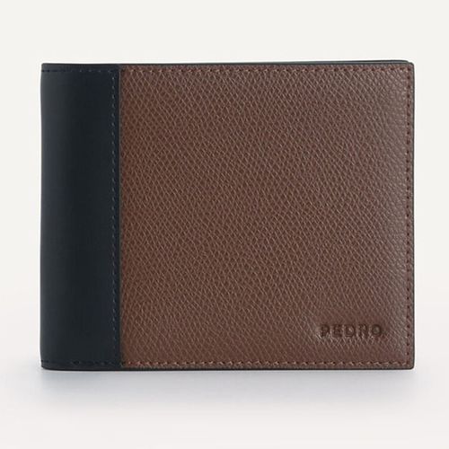 Ví Nam Pedro Textured Leather Bi-Fold Wallet with Flip PM4-16500050 Màu Nâu
