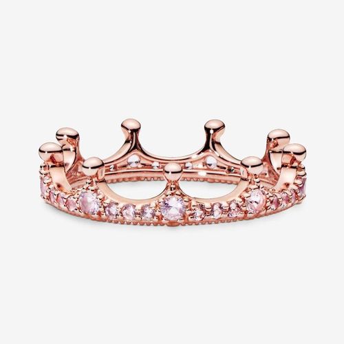 Nhẫn Nữ Pandora Pink Sparkling Crown Ring Màu Hồng