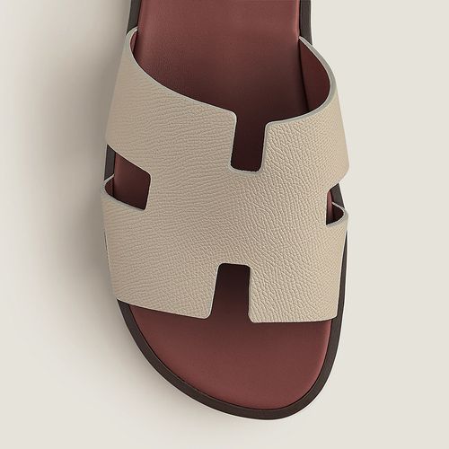 Dép Hermès Izmir Sandal Màu Be Lót Nâu Size 39.5-3