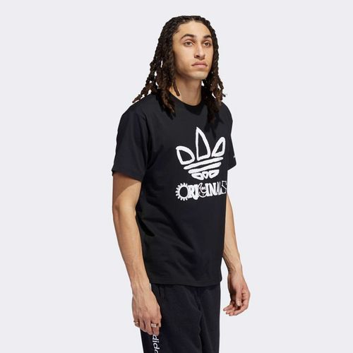 Áo Phông Adidas Tshirt Ba Lá Originals Màu Đen Size M-5