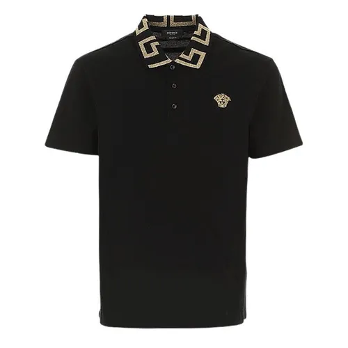 Áo Polo Versace Logo Greca Màu Đen