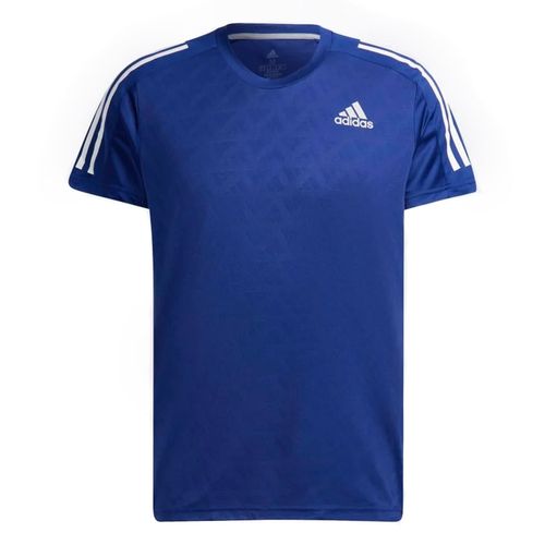 Áo Thun Chạy Bộ Adidas 3 Sọc Own The Run Tshirt Xanh Blue